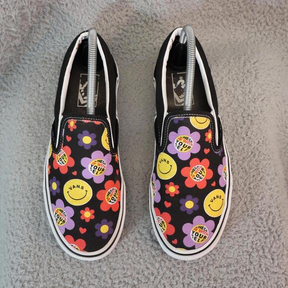 VANS Classic Slip-on Radically Happy Canvas 8 Men /Women 9.5 - Picture 3 of 9